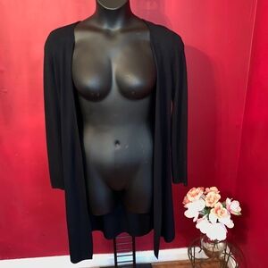 INC BLACK OPEN CARDIGAN SIZE S